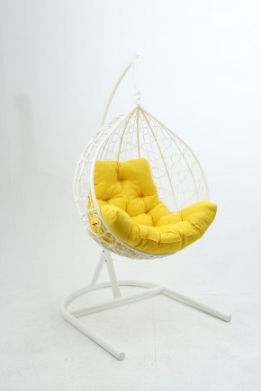 Подвесное кресло Бароло (белый/желтый) в Лесном - lesnoy.mebel-74.com | фото