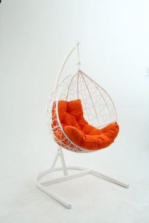 Подвесное кресло Бароло (белый/оранжевый) в Лесном - lesnoy.mebel-74.com | фото