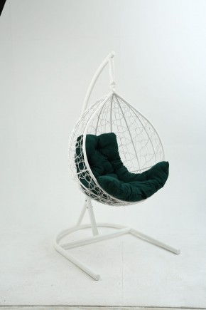 Подвесное кресло Бароло (белый/зеленый) в Лесном - lesnoy.mebel-74.com | фото