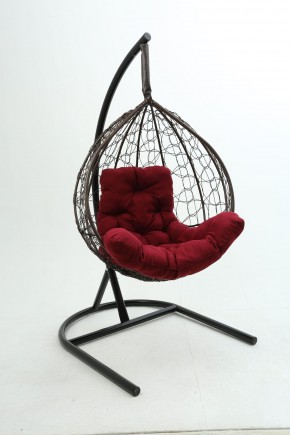 Подвесное кресло Бароло (коричневый/бордо) в Лесном - lesnoy.mebel-74.com | фото
