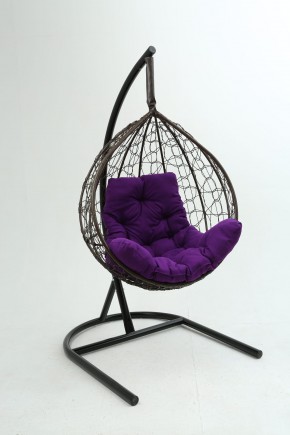 Подвесное кресло Бароло (коричневый/фиолетовый) в Лесном - lesnoy.mebel-74.com | фото