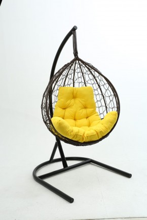 Подвесное кресло Бароло (коричневый/желтый) в Лесном - lesnoy.mebel-74.com | фото