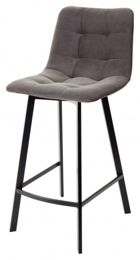 Полубарный стул CHILLI-QB SQUARE графит #14, велюр / черный каркас (H=66cm) М-City в Лесном - lesnoy.mebel-74.com | фото