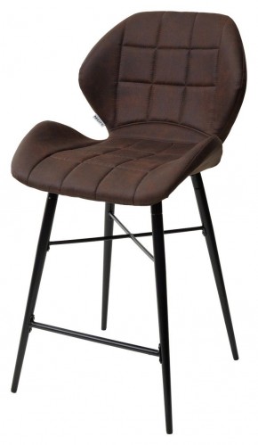 Полубарный стул MARCEL COWBOY-#800 темно-коричневый (H=65cm), ткань микрофибра М-City в Лесном - lesnoy.mebel-74.com | фото