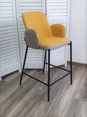 Полубарный стул NYX (H=65cm) VF106 желтый / VF120 серый М-City в Лесном - lesnoy.mebel-74.com | фото