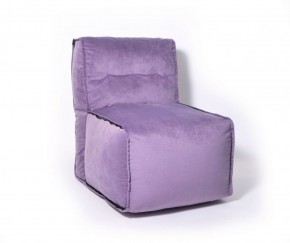 Прямое модульное бескаркасное кресло Комфорт (Фиолет велюр) в Лесном - lesnoy.mebel-74.com | фото
