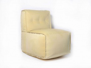 Прямое модульное бескаркасное кресло Комфорт (Желтый велюр) в Лесном - lesnoy.mebel-74.com | фото