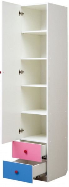 Шкаф 1-но дверный с ящиками и фотопечатью Совята 1.1 (400) в Лесном - lesnoy.mebel-74.com | фото