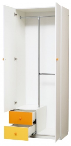 Шкаф 2-х дверный с ящиками и зеркалом Радуга (800) в Лесном - lesnoy.mebel-74.com | фото