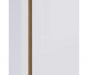 Шкаф 2х дверный с зеркалом Веста СБ-2259 (Дуб Бунратти/Белый глянец) в Лесном - lesnoy.mebel-74.com | фото
