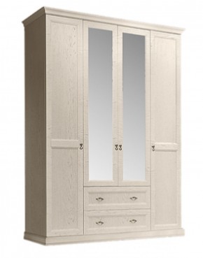 Шкаф 4-х дверный (с зеркалами) для платья и белья с выдвижными ящиками Венеция дуб седан (ВНШ1/41) в Лесном - lesnoy.mebel-74.com | фото