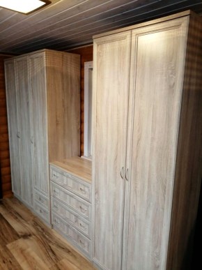 Шкаф для белья со штангой, полками и ящиками арт. 113 в Лесном - lesnoy.mebel-74.com | фото