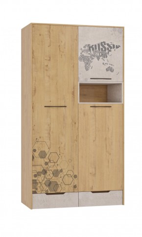 Шкаф для одежды 3 двери и 2 ящика Шк134.0 ДС Стэнфорд в Лесном - lesnoy.mebel-74.com | фото