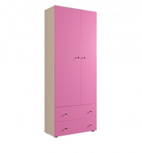 Шкаф ДМ 800 с 2-мя ящиками (розовый) в Лесном - lesnoy.mebel-74.com | фото
