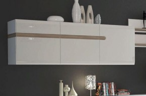 Шкаф навесной 3D/TYP 67, LINATE ,цвет белый/сонома трюфель в Лесном - lesnoy.mebel-74.com | фото