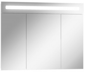 Шкаф-зеркало Аврора 90 с подсветкой LED Домино (DV8011HZ) в Лесном - lesnoy.mebel-74.com | фото