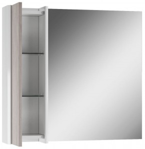 Шкаф-зеркало Uno 80 Дуб серый левый/правый Домино (DU1504HZ) в Лесном - lesnoy.mebel-74.com | фото