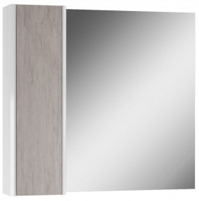 Шкаф-зеркало Uno 80 Дуб серый левый/правый Домино (DU1504HZ) в Лесном - lesnoy.mebel-74.com | фото