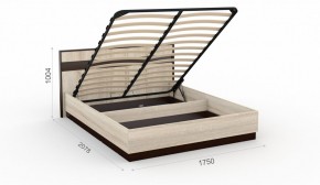 Спальня Эшли Кровать 160 с подъемным механизмом Венге/Дуб сонома в Лесном - lesnoy.mebel-74.com | фото