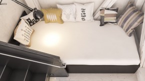 Стандарт Кровать 0900, цвет венге, ШхГхВ 93,5х203,5х70 см., сп.м. 900х2000 мм., без матраса, основание есть в Лесном - lesnoy.mebel-74.com | фото
