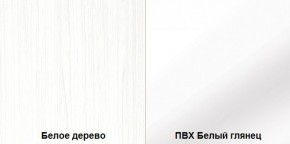 Стенка Румба арт. 03.272 (Белое дерево/Белый глянец) Шкаф комбинированный в Лесном - lesnoy.mebel-74.com | фото