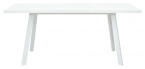 Стол ФИН 120 Белый, стекло/ Белый каркас М-City в Лесном - lesnoy.mebel-74.com | фото