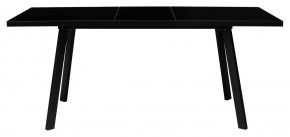 Стол ФИН 120 Черный, стекло/ Черный каркас М-City в Лесном - lesnoy.mebel-74.com | фото