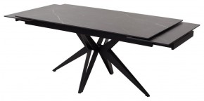 Стол FORIO 160 MATT BLACK MARBLE SOLID CERAMIC / BLACK, ®DISAUR в Лесном - lesnoy.mebel-74.com | фото