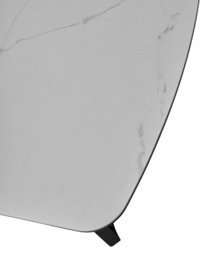 Стол RASMUS 160 TL-45 Белый мрамор, испанская керамика / черный каркас, ®DISAUR в Лесном - lesnoy.mebel-74.com | фото