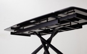 Стол RIVOLI 140 MATT BLACK MARBLE SOLID CERAMIC / BLACK, ®DISAUR в Лесном - lesnoy.mebel-74.com | фото