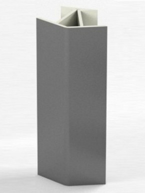 Угловое соединение для цоколя 135 гр. h100 мм (Алюминий; Венге; Дуб Сонома, Белый, Черный) в Лесном - lesnoy.mebel-74.com | фото