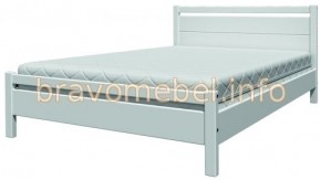 ВЕРОНИКА-1 Кровать из массива 900 (Белый Античный) в Лесном - lesnoy.mebel-74.com | фото