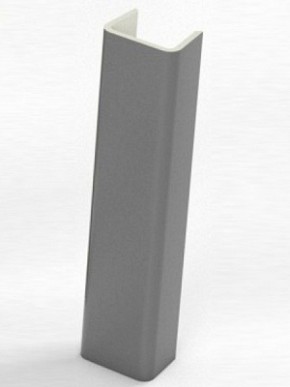 Торцевая заглушка  для цоколя h100 мм (Алюминий; Венге; Дуб Сонома, Белый, Черный) в Лесном - lesnoy.mebel-74.com | фото