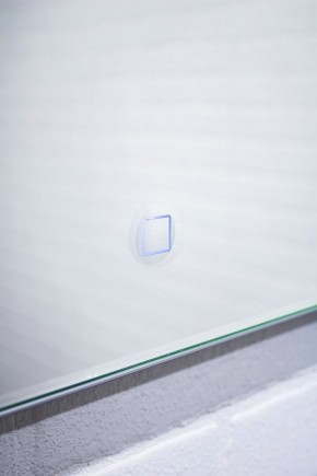 Зеркало Quadro 100 alum (линза) с подсветкой Sansa (SQL1030Z) в Лесном - lesnoy.mebel-74.com | фото